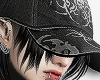 CAP + HAIR BLACK $