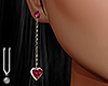 -V- V-day earrings RG