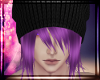 Purple Hair + Black Hat