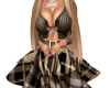 V. Brown Dress