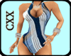 (CXX) BlueStripeSwimsuit