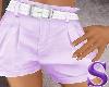 Purple shorts/Belt