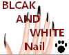 Black And White Nail