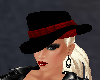 Black Hat w/Red Headband