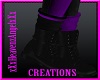 Amber Black&Purple Boots