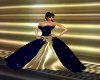 [P]Gold/ Blue Star Gown