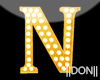 N Yellow Letter Lamps