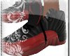 Black and Red Jordans
