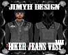 Jm Biker Jeans Vest Dark
