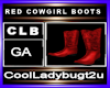RED COWGIRL BOOTS