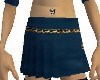 Blue skirt with chain