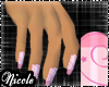 :N: Pink Starletty Nails