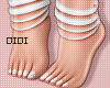 !!D Cute Feet All White