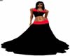 2 Piece Red/Black Dress