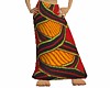 AfricanCloth2 Long Skirt