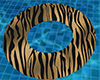 Brown Tiger Stripe Swim Ring Tube