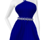 *B* Blue Jeweled Gown