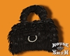 *HS Fur Bag BK