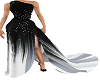 Black&White Flames Gown