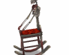 skeleton rocking chair