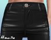 H* Black Leather Pant