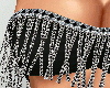 black shimmery top