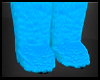 Lt Blue Fur Boots
