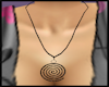 Spiral Black Necklace