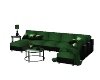 Green & blk Couch Set