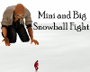 Mini & Big Snowbal fight