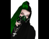 Toxic green&black mask F