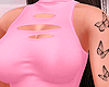 Slashed Pink Dress Ink