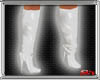 {SA} White PVC Knee Boot
