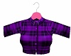 Purple Plaid Crop