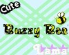 Buzzy Bee glitter sign