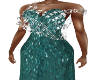Teal Sequence Gown
