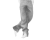 grey baggy cargos