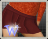 *W* Pleated Maroon Skirt