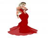 Deep Red evening gown