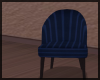 Boho Blue Striped Chair