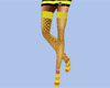 Fishnet Leggings Yellow