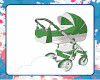 Green Baby Stroller