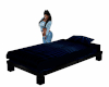 black & blue bed no pose