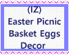 Picnic Basket Eggs Decor
