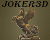 Wooden Pegasus Sculpture