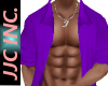 *JJC*OPEN SHIRT PURPLE