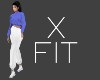 X FIT Periwinkle/White