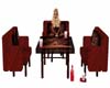 HK-Red&Black Sofaw/table