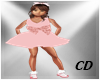 CD Kids Dress Bow Rosa