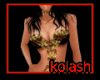 K*bikini short gold sexy